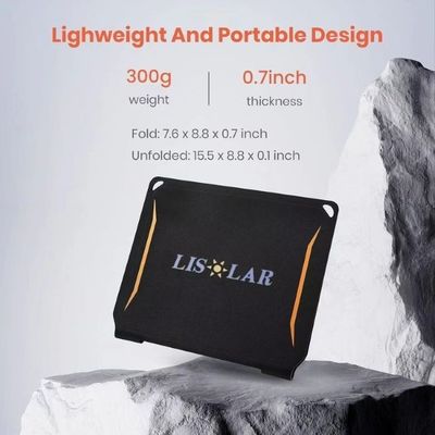 เครื่องชาร์จแผงพลังแสงอาทิตย์แบบพับได้ในกลางแจ้ง 10W สําหรับมือถือ แบงค์พลังงาน