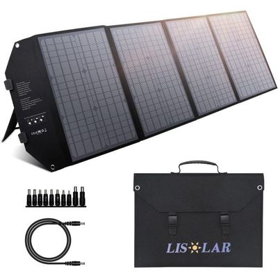 กระเป๋าสะพายแสงอาทิตย์แบบพับตัว IP65 กันน้ํา 100W ชาร์จแผ่นแสงอาทิตย์แบบพับตัว
